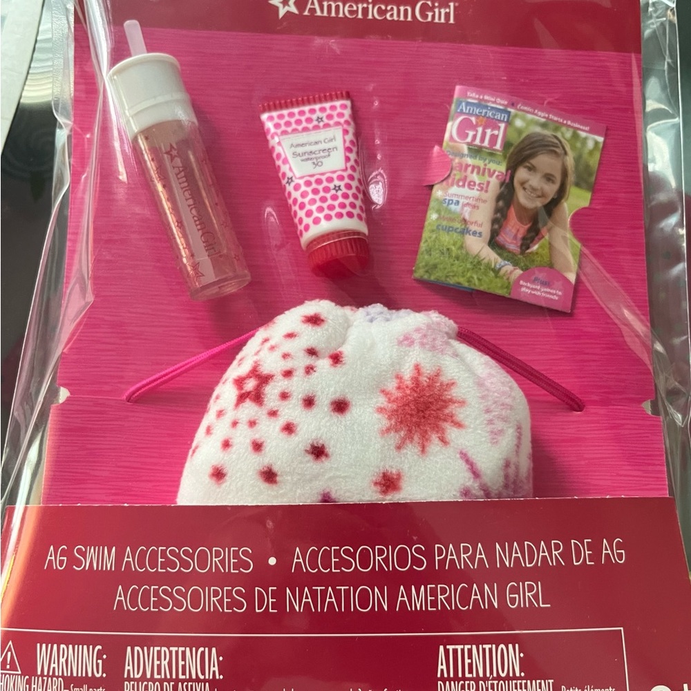 American Girl swim accessories for dolls - brand new in package- 2 available!